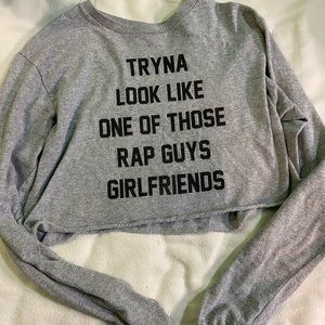 Rue 21 Long Sleeve Crop Top